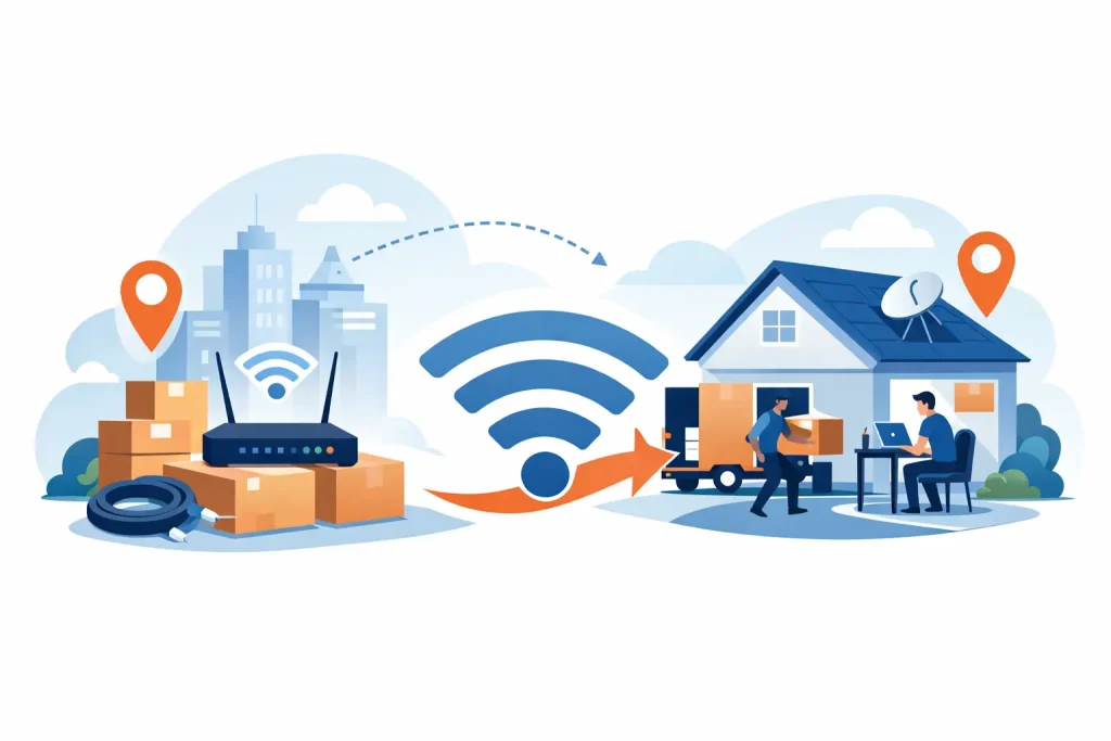 How to Move Internet Service Home Without Delays